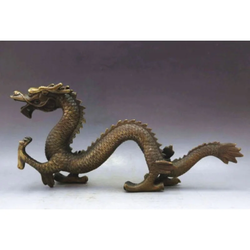 

Antique Bronze Buddha Dragon Statue Feng Shui Real Dragon Statue Sculpture