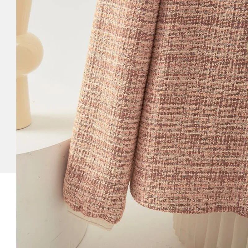 Модный пуловер Xiaoxiangfeng с круглым вырезом для похудения новинка 2024 Женский