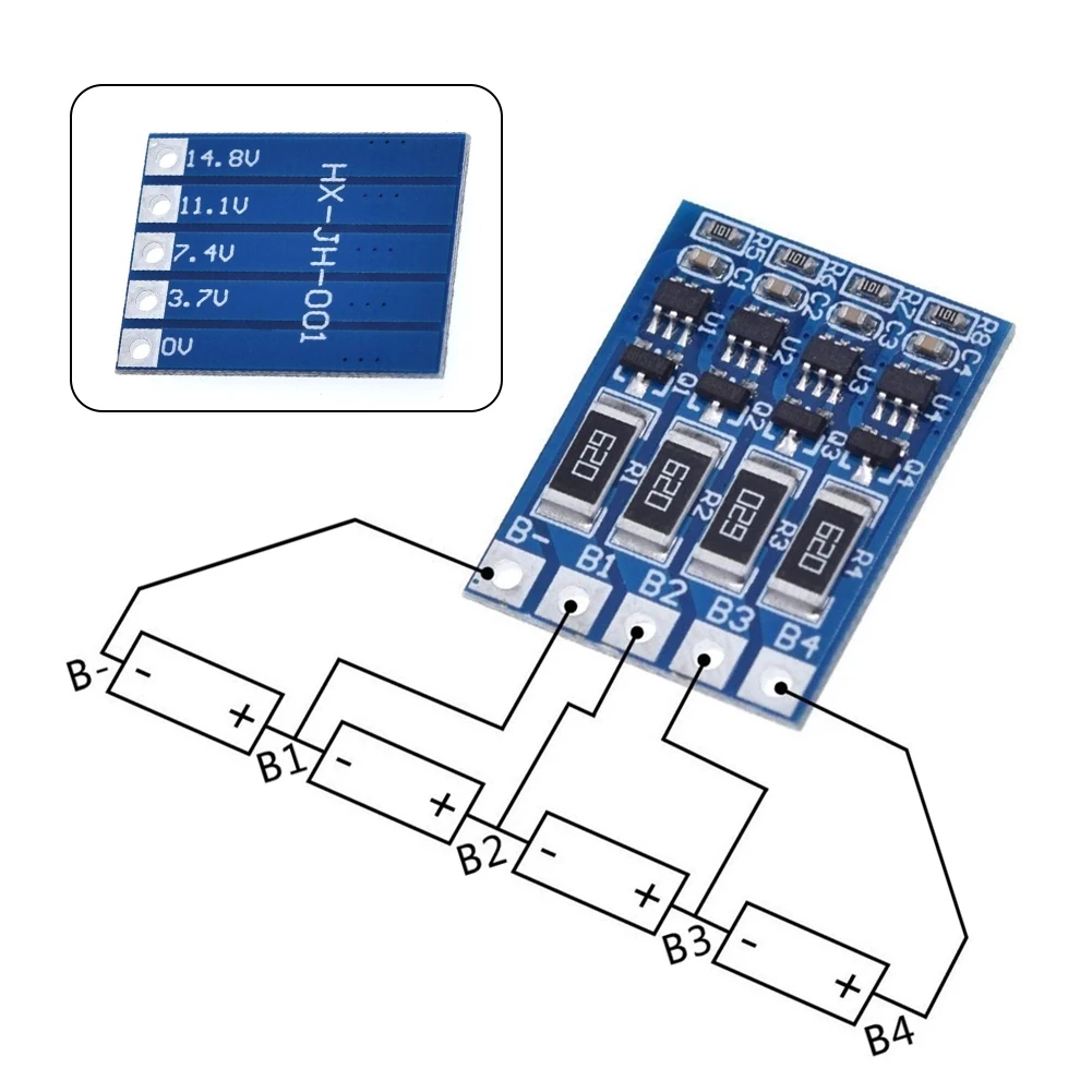 

Li-ion Balancer Board Balance Board 66mA A Auxiliary Function Fully Charge The Battery Need BMS To Use Together