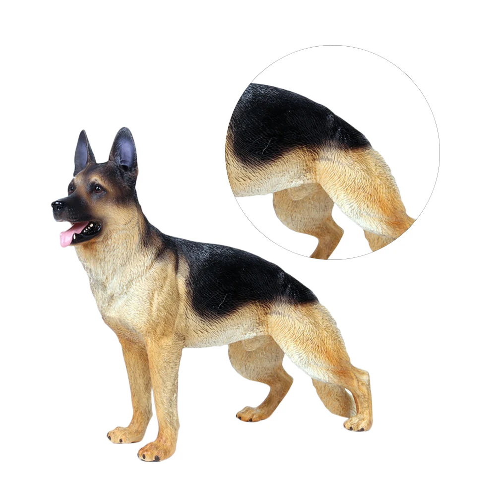 Simultatd модель животного немецкая овчарка игрушки детские креативные настольные
