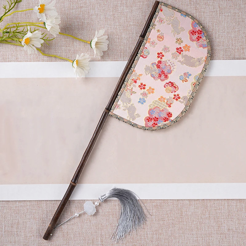 Портативный Винтажный Веер В Китайском Древнем Стиле Форме Ножа С Длинной Ручкой