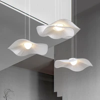 nordic lotus chandelier lights for living room dining room bedroom study exhibition hall modern simple art designer led lighting