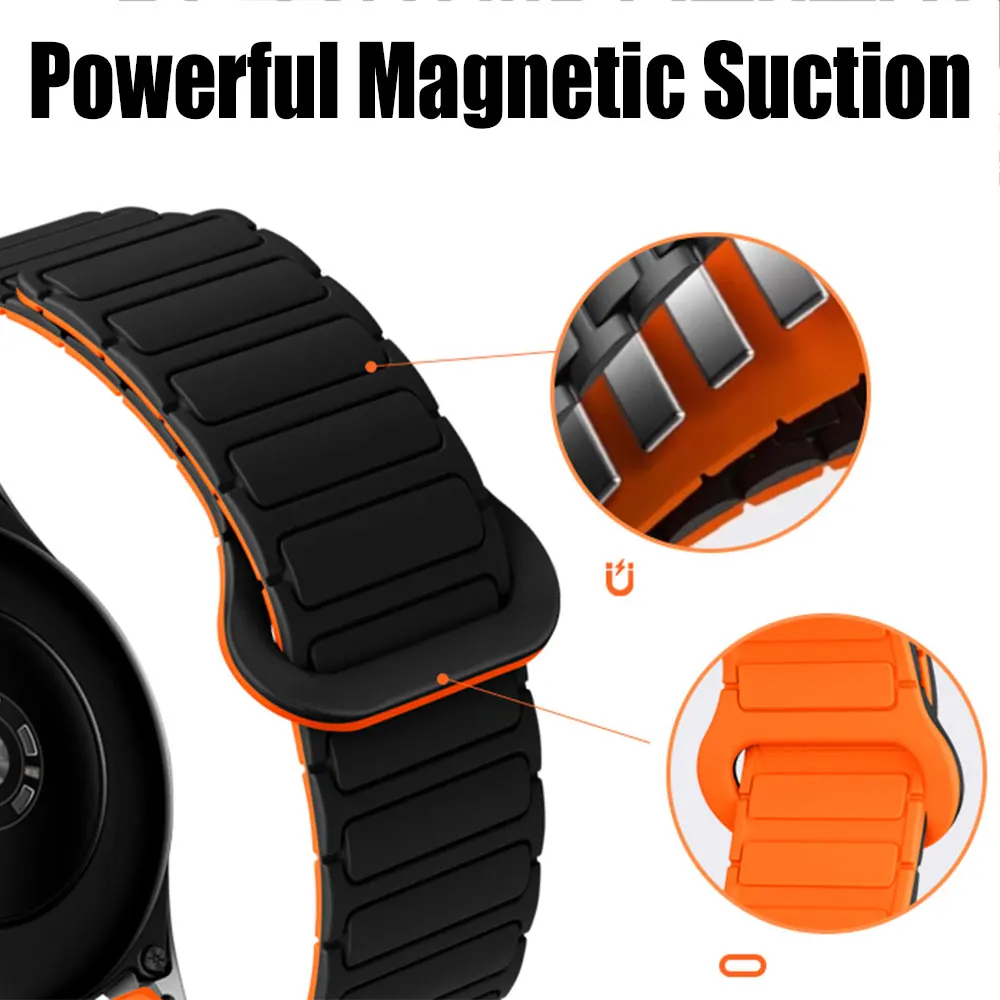 Фото Магнитный ремешок QuickFit для Samsung Galaxy Watch Ultra 2 47 мм, браслет 2026 для Galaxy Watch 8/9 40 мм/44 мм, классический спортивный ремешок 8/9. №5