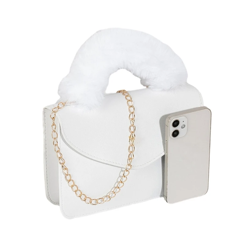 E74B Стильная мини-квадратная сумка с модным ремешком-цепочкой. Симпатичная и