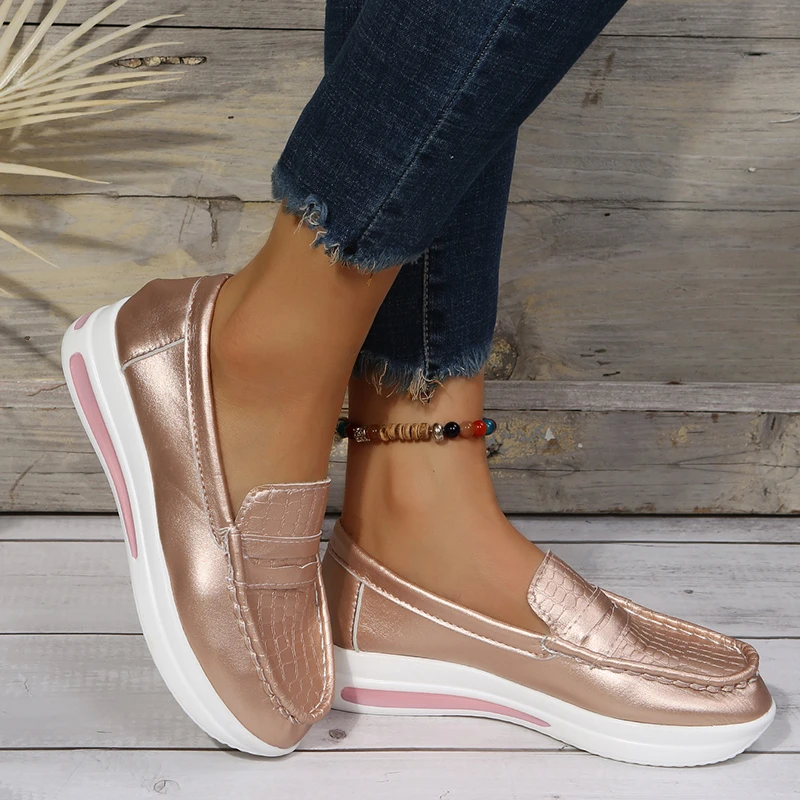 

Autumn New Comfortable Driving Shoes Ladies Sports Tennis Shoes Ladies Casual Shoes Summer Non-Slip Loafers Simple Flat Shoes