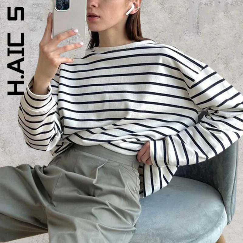 

Женская футболка в стиле Харадзюку H. АИК, элегантная Винтажная футболка в стиле ретро для вечевечерние НКИ друзей, мягкий женский топ, Женск...