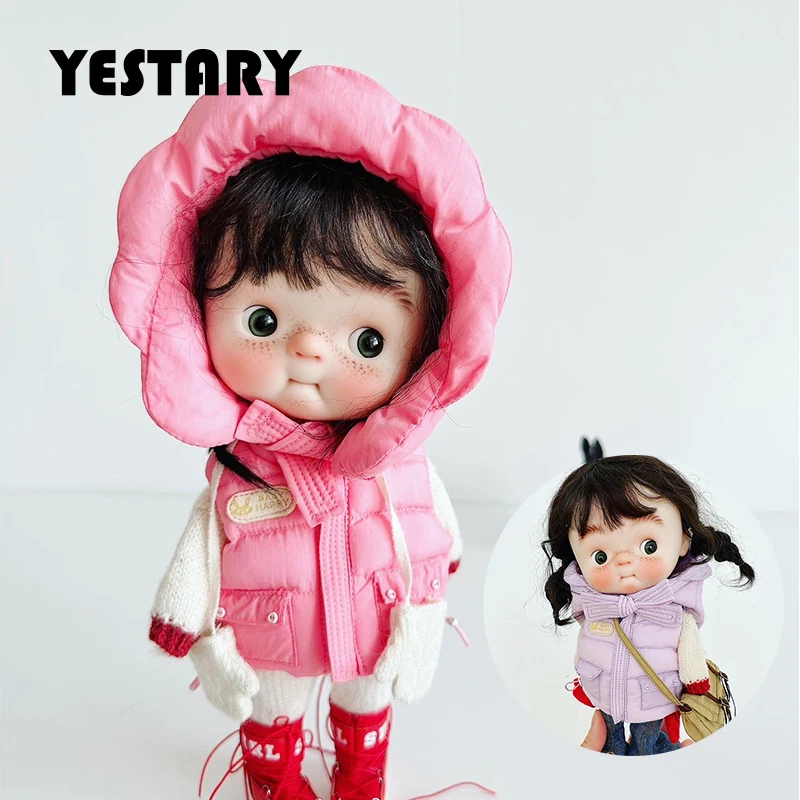 

YESTARY Blythe Clothes Down Jacket BJD Dolls Accessories DIY Handmade Cotton Clothing Jacket For Qbaby 1/6 Doll Clothes Toys