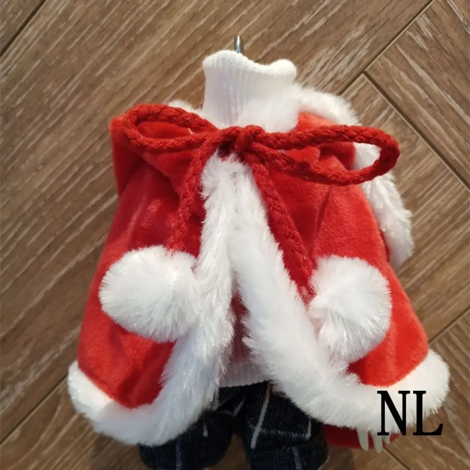 

Новогодняя одежда для малышей с китайской капустой, красно-белая плюшевая накидка с кроличьими ушками, накидка с оленем