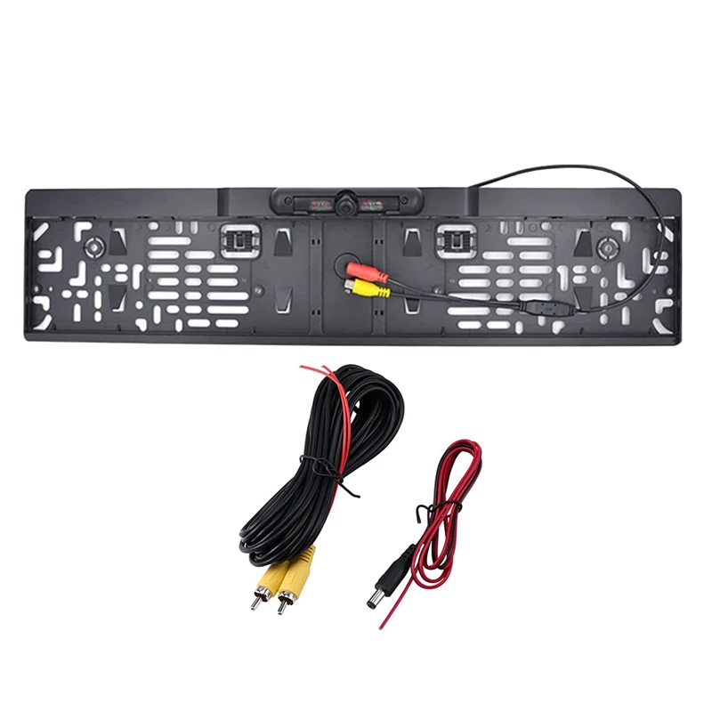 

European Automobiles License Plate Frame Car Parking Reverse Backup Camera License Plate Frame With Rear View Camera