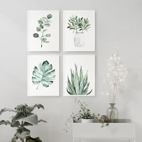 botanical prints posters wall art for aesthetic room decor set of 4 canvas poster unframed plant leaf art print sage decor