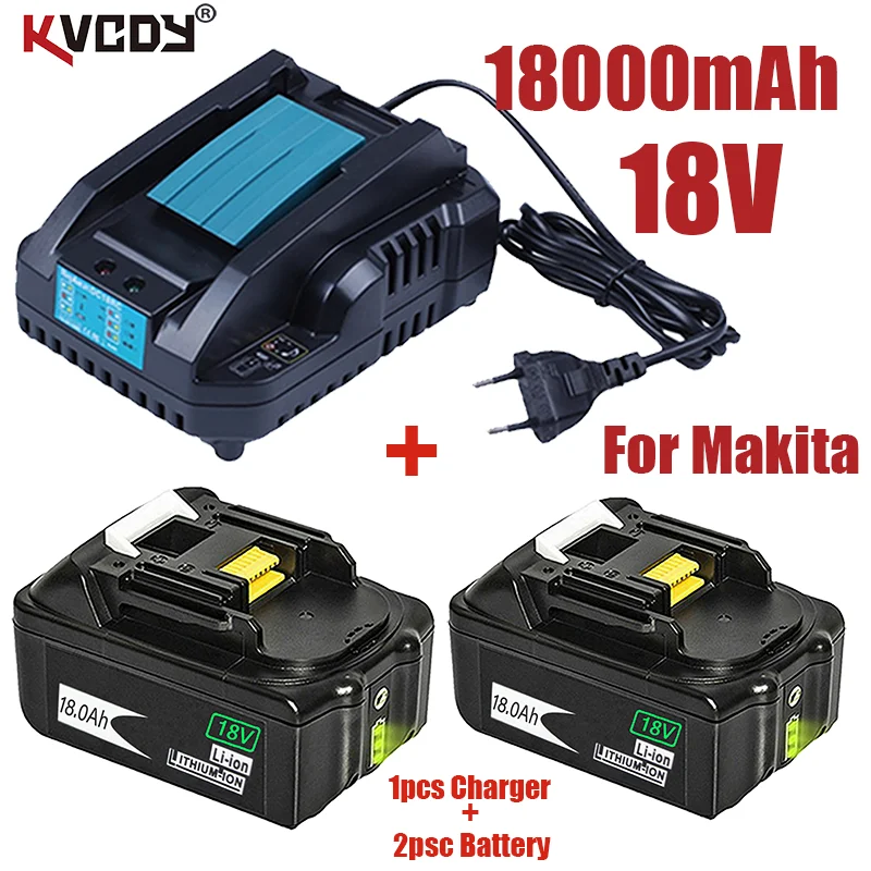 

Оригинальный перезаряжаемый литий-ионный аккумулятор для Makita 18 в 18000 мАч, запасной аккумулятор для электроинструментов со светодиодной под...