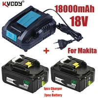 original for makita 18v 18000mah rechargeable power tools battery with led li ion replacement lxt bl1860b bl1860 bl1850charger