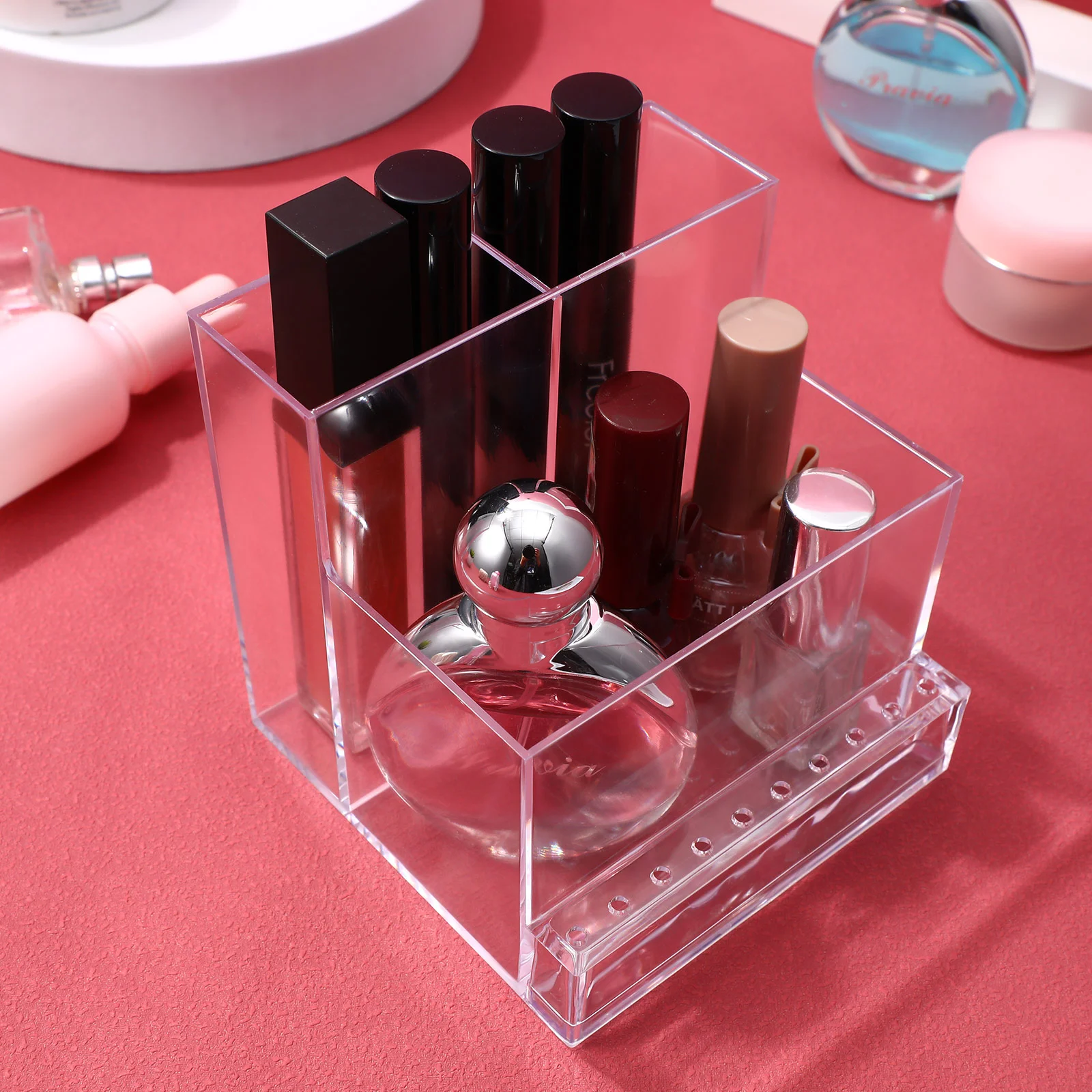 

Nail Drill Bits Holder Stand Display Organizer Manicure Tools Storage Box