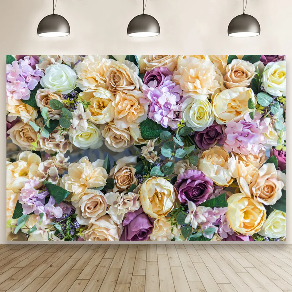 

Фон для свадебной фотосъемки с изображением роз, свадьбы, дня рождения, Дня Святого Валентина, замка