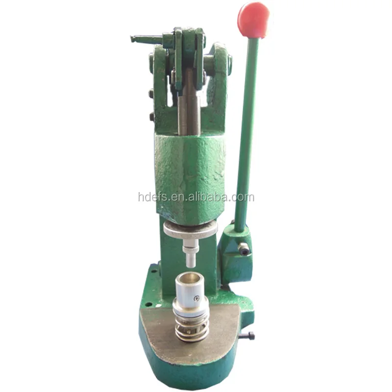 

Easy to control fabric covered button making machine