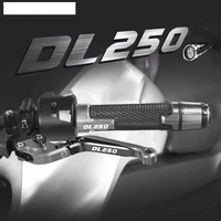 motorcycle accessories aluminum brake clutch levers handlebar hand grips ends for suzuki dl250 v strom dl 250 vstorm 2017 2018