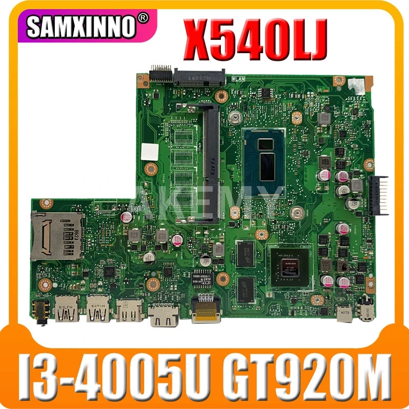 

New 90NB0B10-R00010 X540LJ REV2.1 Mainboard For ASUS X540L F540L X540LJ Laptop Motherboard 0G/I3-4005U GT920M (V2G)