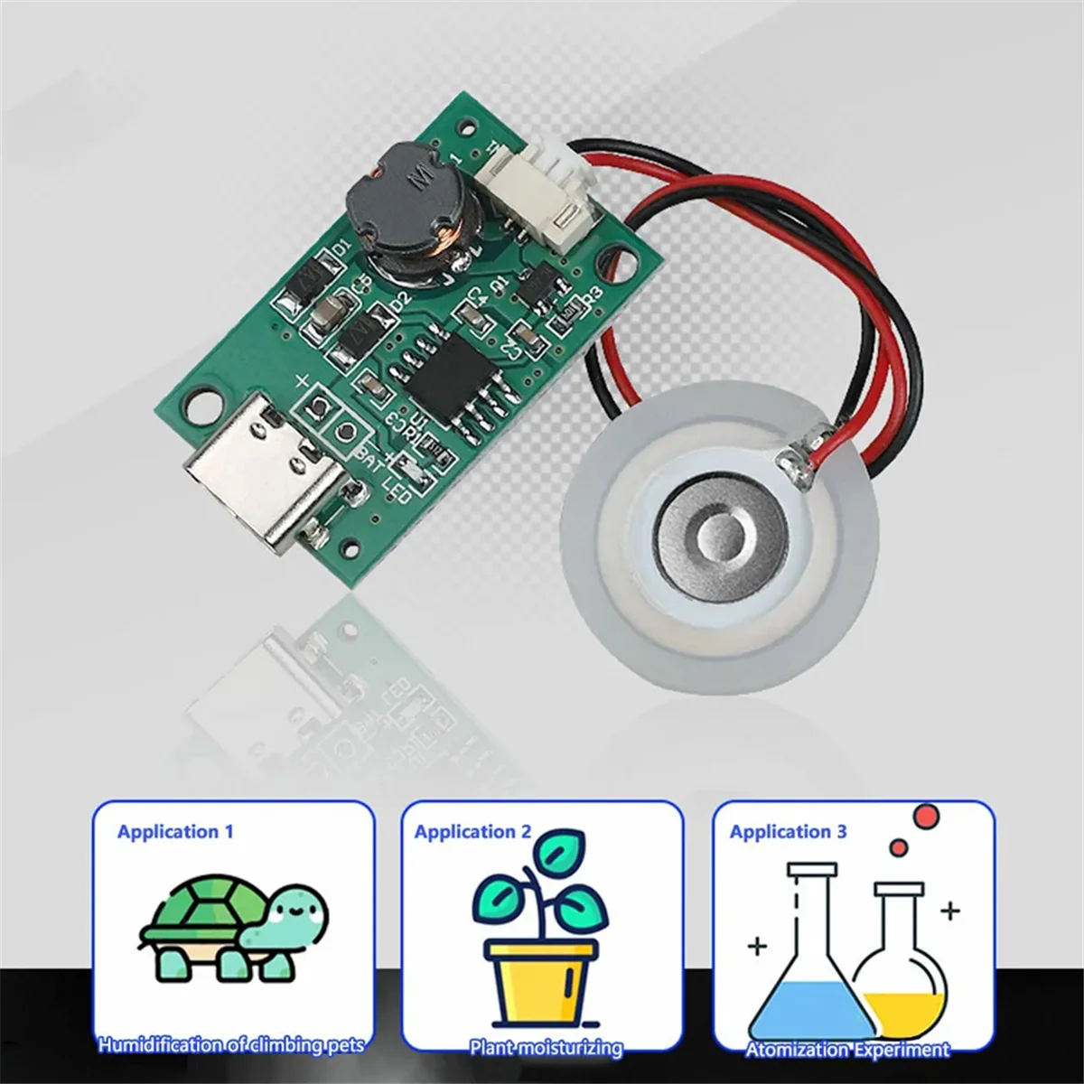 Usb ультразвуковой туманообразователь распылитель преобразователь пленка