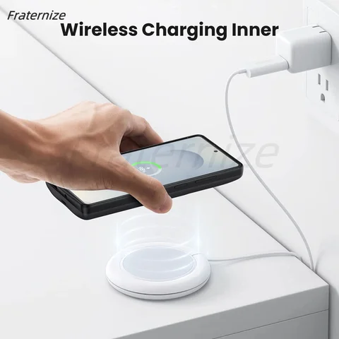 Чехол для Samsung Galaxy S22 S23 S24 S25 Ultra S25 Plus с магнитным беспроводным зарядным устройством для Magsafe, чехол для зарядки Power Bank