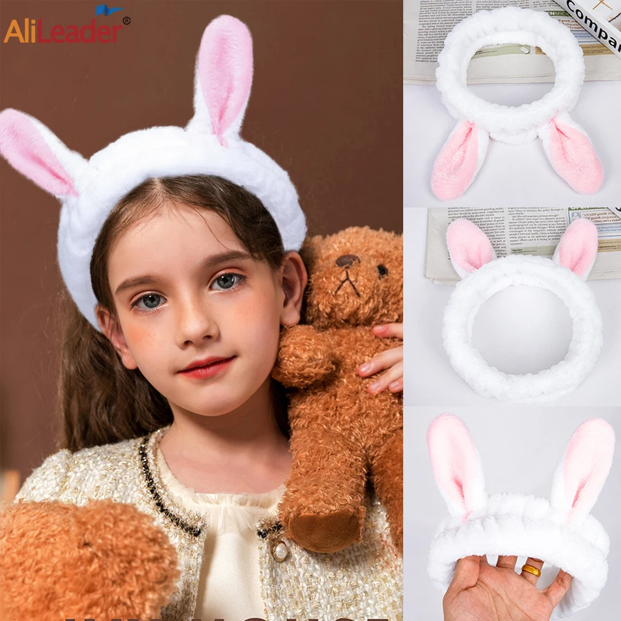 

Повязка для волос с бантом женская, мягкая флисовая эластичная лента для макияжа и душа, кружевной тюрбан с бантом, модный аксессуар на голо...