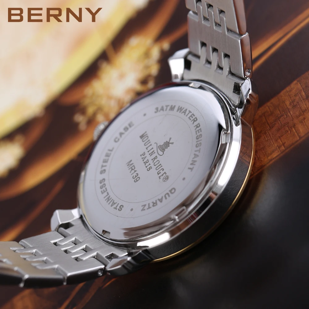 Women's Watch Japan Quartz 18K Ladies Vintage Fashion Wristwatch Butterfly Buckle Stainless Steel Strap Pagani Design Reloj Muje enlarge
