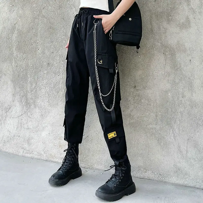 

Streetwear Fashion Trouser Women Cargo Pants Hip Hop Female Joggers Women Sweatpants Outdoor Clothing