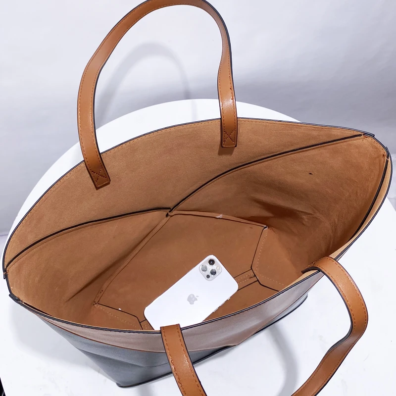 Женская Складная Сумка-тоут из ПУ кожи с верхней ручкой