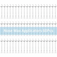 60pcs nose wax sticks nose wax applicators for painless nose hair removal remover tools wax kit accessories beeswax safe formula
