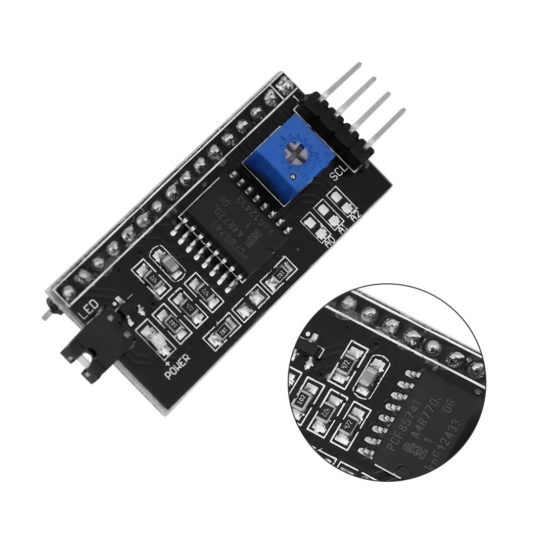 Плата адаптера 11C/ I2C интерфейс LCD1602 модуль преобразователя ЖК-дисплея 5 В для 1602 2
