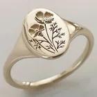 Модные металлические кольца с цветком Gesang 3 цветов для женщин ювелирные изделия для помолвки вечерние ринки свадьбы аксессуары для рук Размер 5-11
