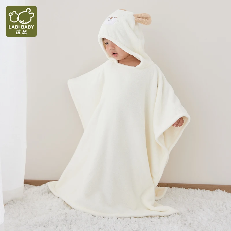 LABI Детское Банное Полотенце С Капюшоном Мягкое 80x140 См Для Новорожденных