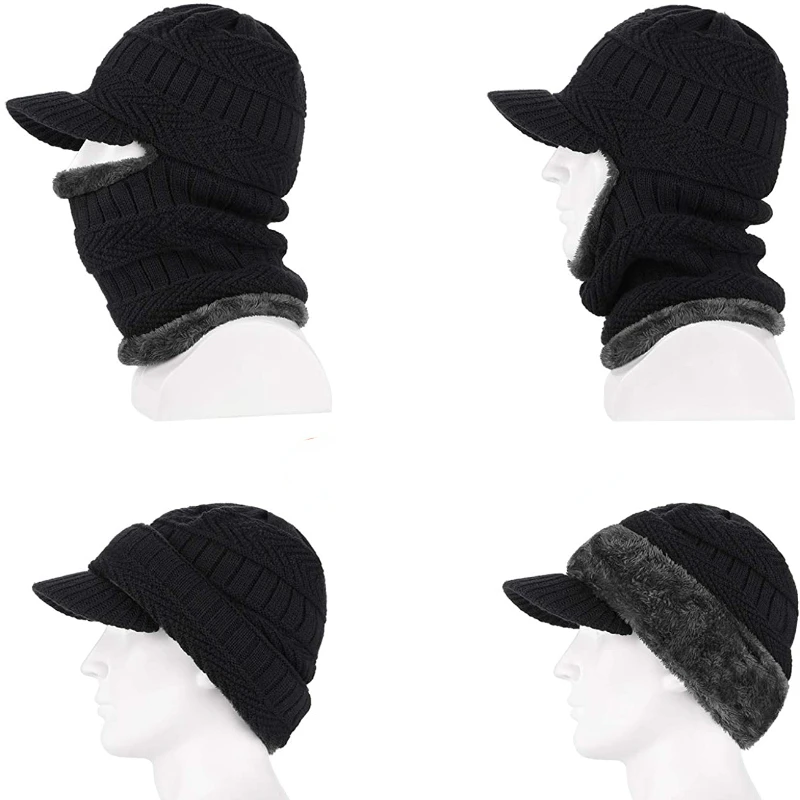Winter Hat Skullies Beanies Hats Winter Beanies for Men Women Wool Scarf Caps Balaclava Mask Bonnet Knitted Hat Conjoined Cap 6 Winter Hat Skullies Beanies Hats Winter Beanies for Men Women Wool Scarf Caps Balaclava Mask Bonnet Knitted Hat Conjoined Cap 6