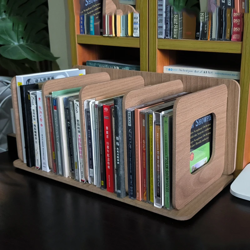 Шкаф из натурального дерева для хранения компакт-дисков домашний офисный ящик