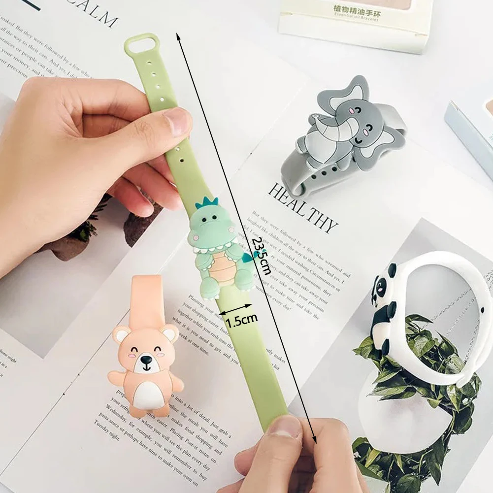 Mosquito Repellent Cartoon Children Silicone Bracelet Lightweight Mosquitoes Insect Watch Outdoor Anti-Mosquito Band