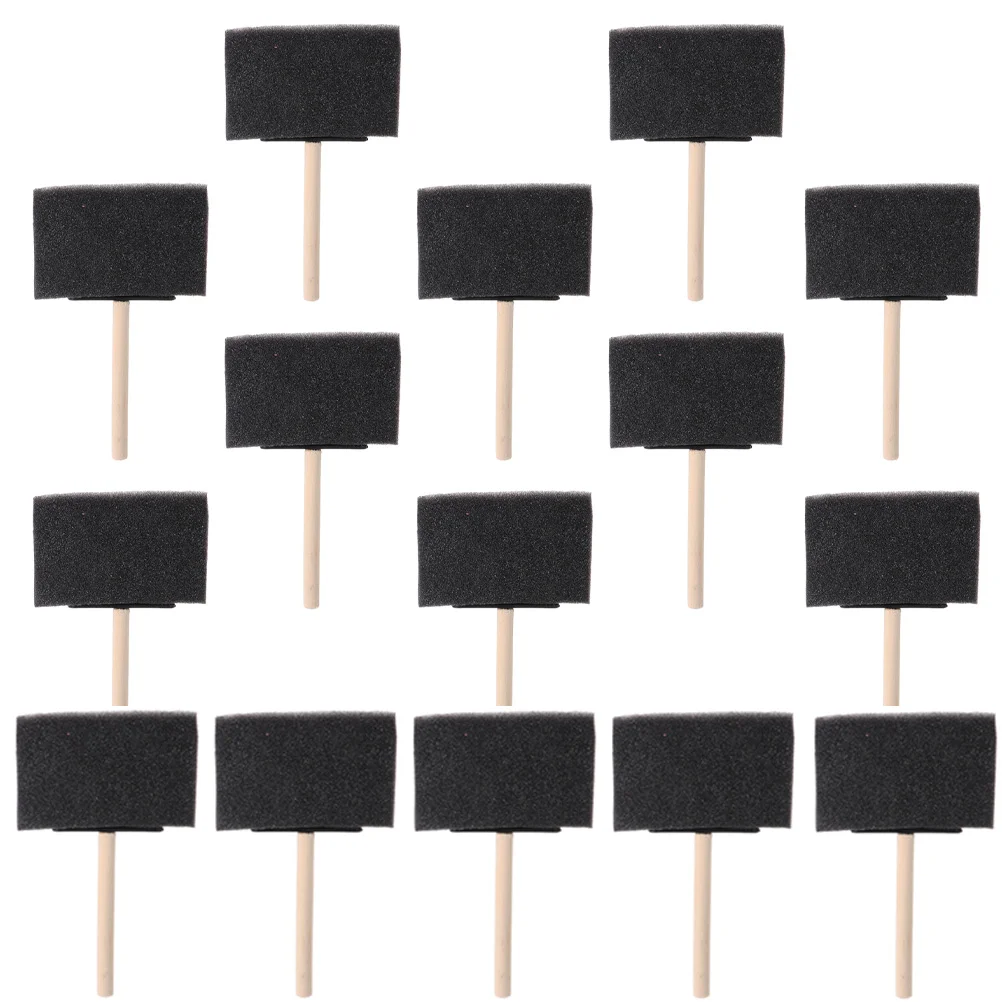 

15 Pcs Wooden Handle Brushes For Kids Painting Tools Compact Graffiti Brushes Supplies Drawing Stamps