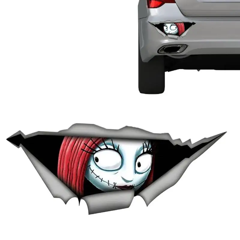 

3D имитация дневных глаз, глазки, автомобильные наклейки, забавная наклейка для автомобильного бампера, креативное водонепроницаемое украшение для стайлинга автомобиля