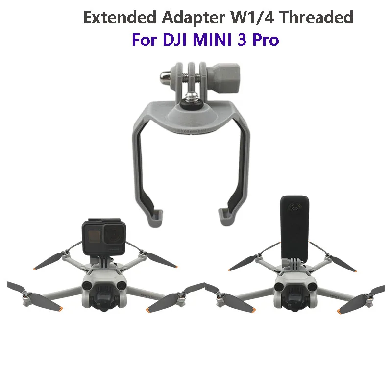Держатель кронштейна расширенного адаптера W1/4 резьбовой винт для DJI MINI 3 Pro Drone 360 панорамная камера для GoPro 8 9 Аксессуары