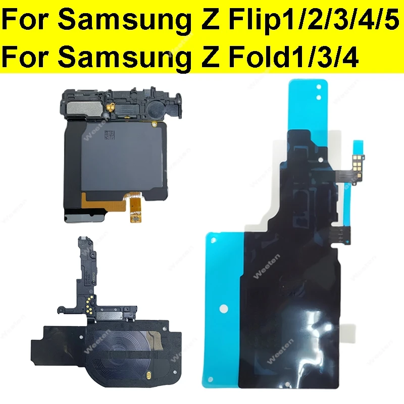 Для Samgsung Z Flip1 2 3 4 5 Fold 1 F7210 Модуль катушки беспроводной зарядки NFC Детали