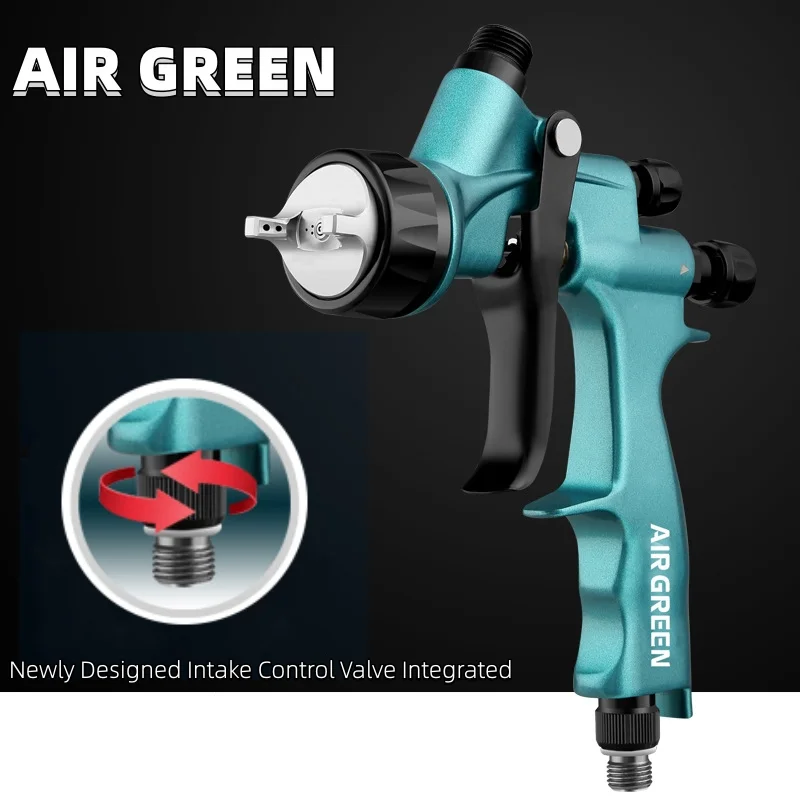 

Воздушный Зеленый Новый ограниченный выпуск автомобильный пистолет-распылитель краска на водной основе с высоким уровнем Распыления Сопло 1,3 мм прозрачная краска для листового металла