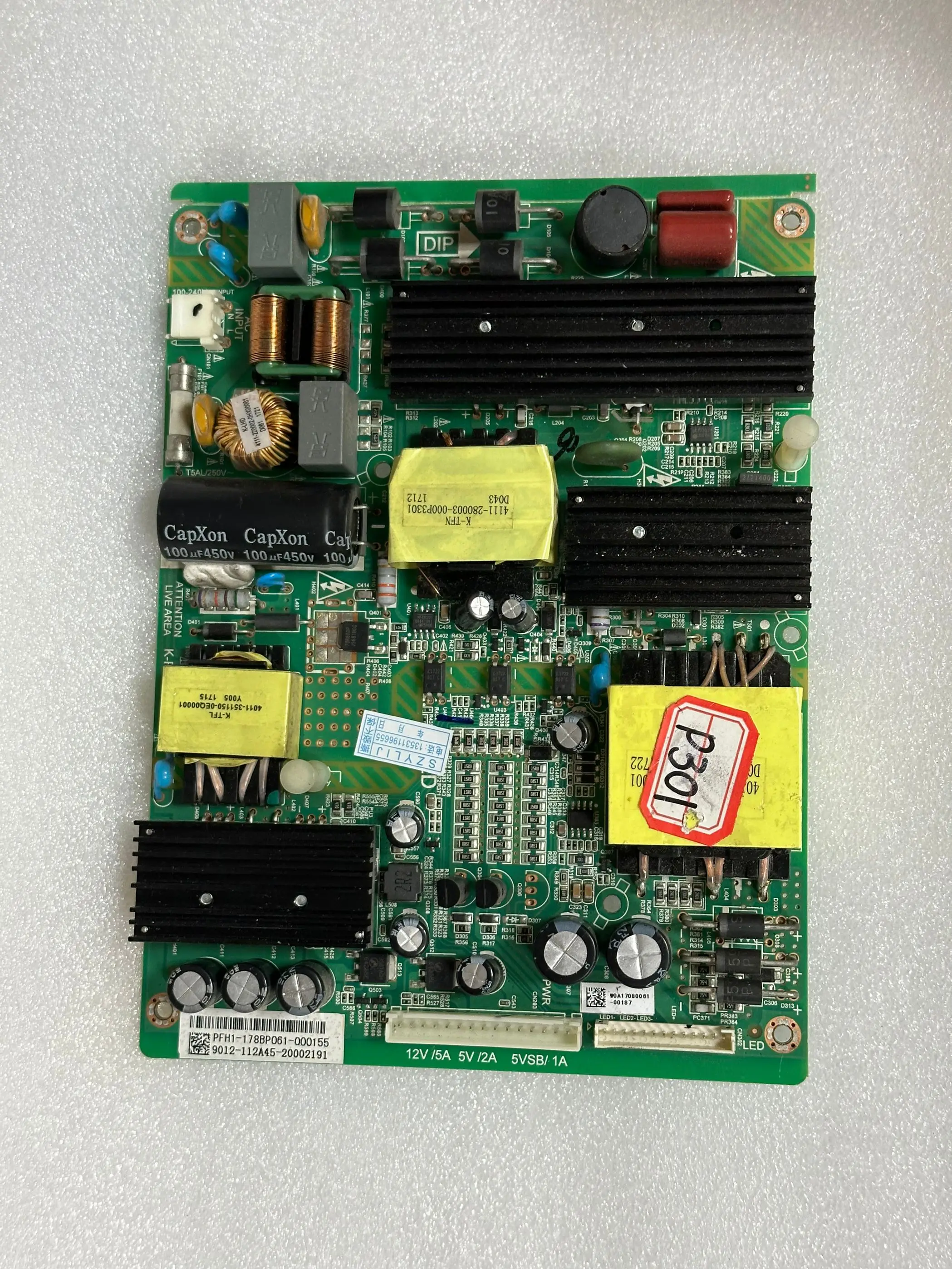 Оригинальная плата питания 65PUF6031/6051/T3 K-PL-FH1 4702-2PLFH1-A