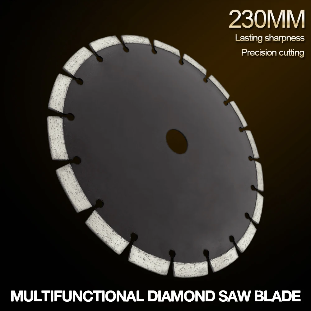 

230mm Split Tooth Segmented Shape Diamond Saw Blade Volcanic Rock Cutting Blade Cutting for Concrete / Stone / Masonry Brick