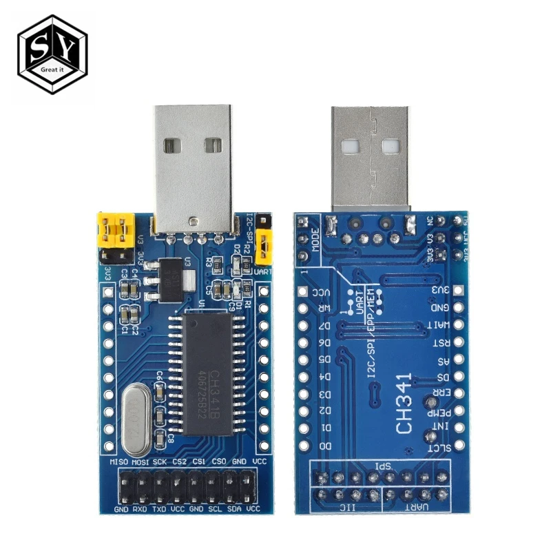Программатор CH341A с USB на UART IIC SPI I2C конвертер параллельным портом встроенный