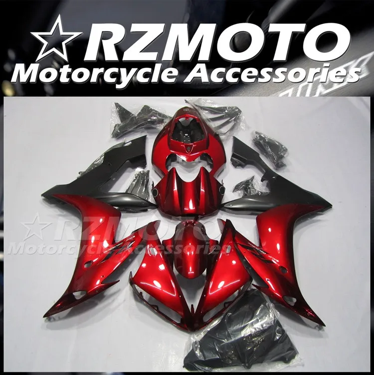 

Injection Mold New ABS Motorcycle Fairings Kit Fit for YAMAHA YZF 1000 - R1 2004 2005 2006 04 05 06 Bodywork Set Cool Red