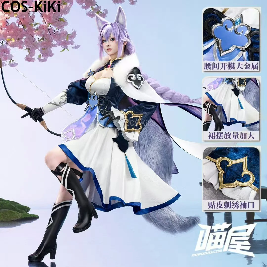 COS-KiKi Honkai: Star Rail Baiheng игровой костюм великолепная милая униформа косплей Хэллоуин