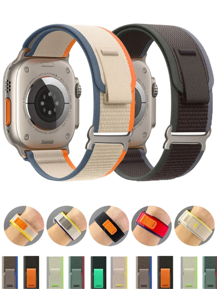 Ремешок Trail Для Apple Watch Ultra 2, нейлоновый браслет для iwatch ...
