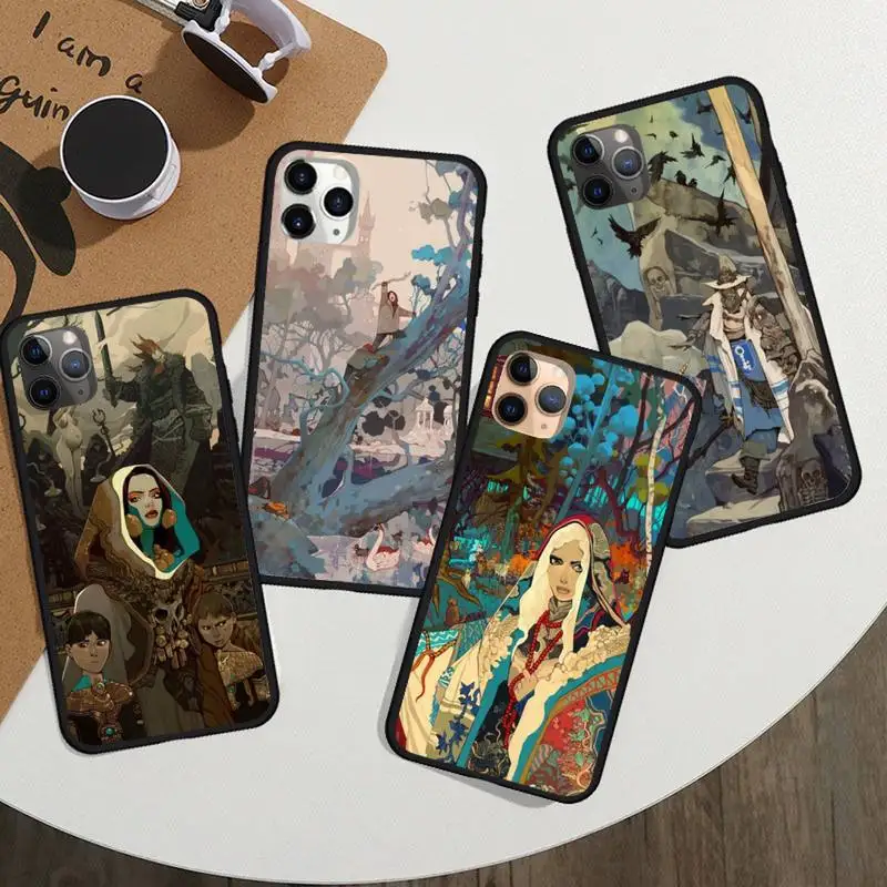 

cartoon anime Creative Illustration Phone Case For iphone 12 11 13 7 8 6 s plus x xs xr pro max mini shell