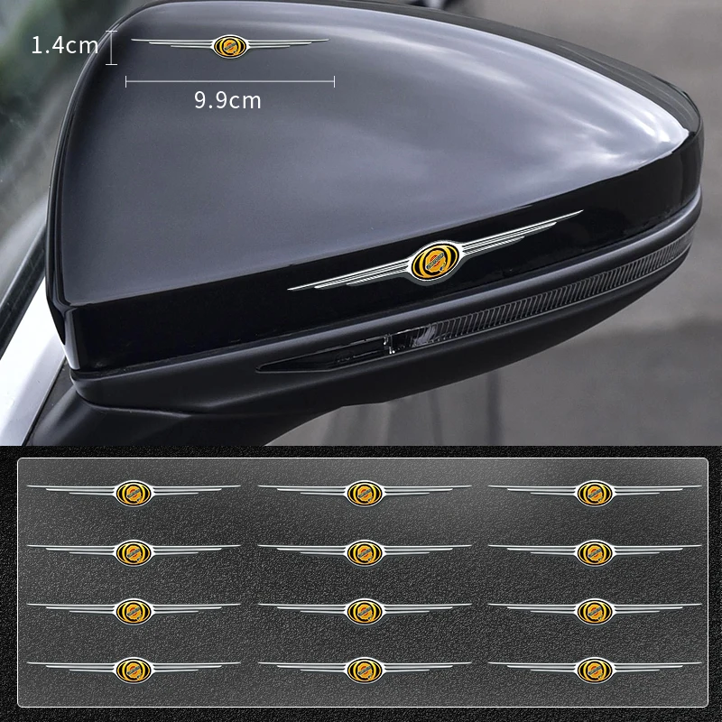 

Стайлинг автомобиля, наклейка для украшения дверной ручки для Chrysler 300 200 Sebring Lancia Thema, все модели автомобилей