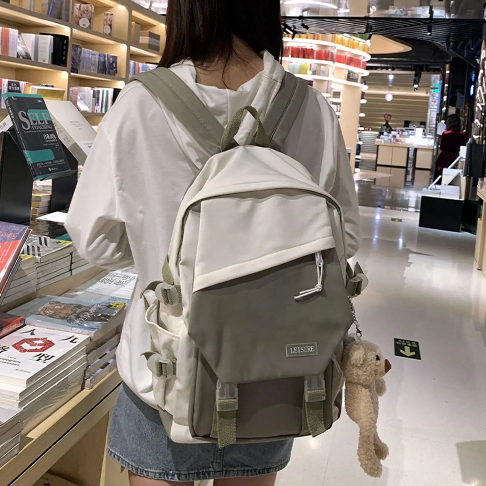 

Большой Студенческий рюкзак, уличный рюкзак с защитой от кражи, удобный дизайн для путешествий, покупок, пешего туризма, йоги, фитнеса