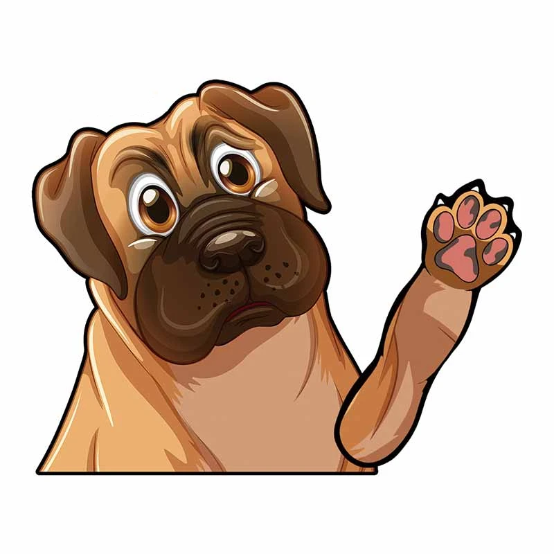 

Виниловые автомобильные наклейки с забавными собаками, водонепроницаемые наклейки с царапинами, «сделай сам», Аксессуары для мотоцикла, ноутбука, окон, 13 см * 10 см