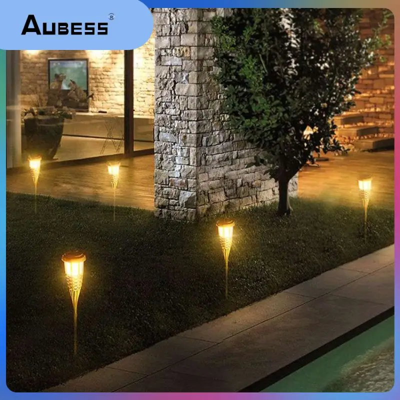 Interactive Lighting For Outdoor Landscapes Waterproof Dancing Flames Design Solid Product Quality Household Garden Lawn Lamp